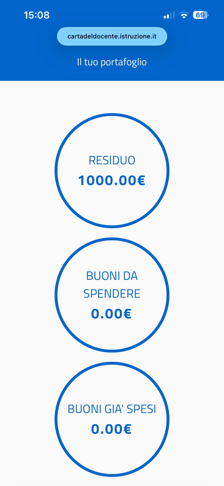 Carta del Docente Accrediti